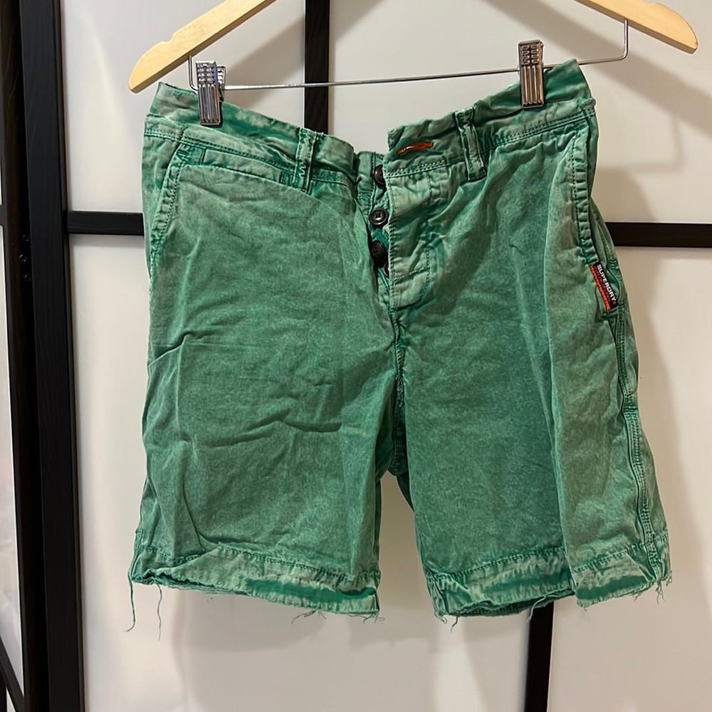 Superdry green shorts